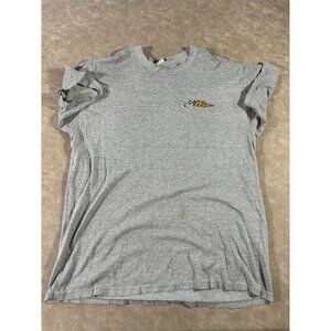 No Fear Mens Embroidered‎ Shirt Basic T Shirt Crew Neck Short Sleeve Gray XL